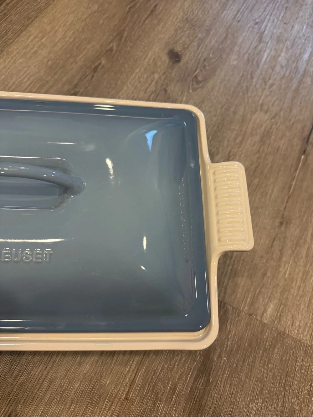 Le Creuset Heritage 4-Qt. Chambray Rectangular Casserole Dish with Lid Brand New